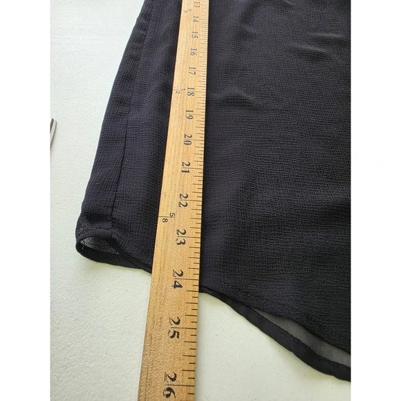 Torrid Black Lace Trim Off Shoulder Chiffon Blouse Plus Size 1 Boho Top - Picture 8 of 9